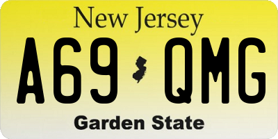 NJ license plate A69QMG