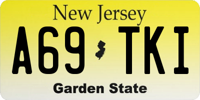 NJ license plate A69TKI