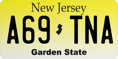 NJ license plate A69TNA