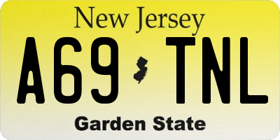 NJ license plate A69TNL