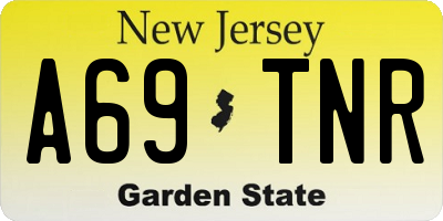 NJ license plate A69TNR