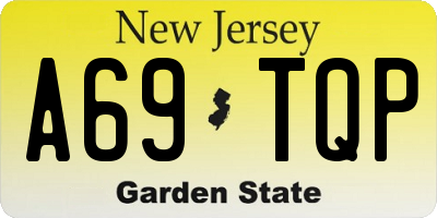 NJ license plate A69TQP