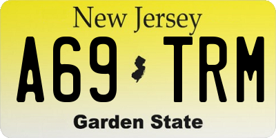 NJ license plate A69TRM