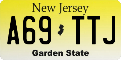 NJ license plate A69TTJ