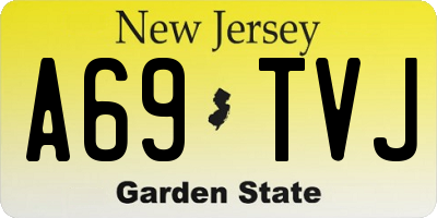 NJ license plate A69TVJ