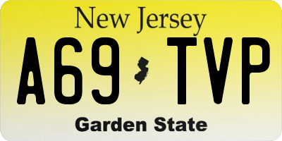 NJ license plate A69TVP