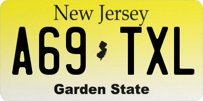 NJ license plate A69TXL
