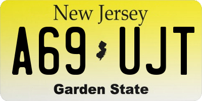 NJ license plate A69UJT