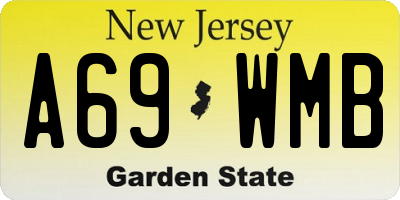 NJ license plate A69WMB