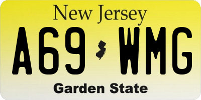 NJ license plate A69WMG