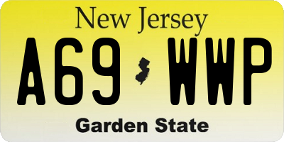 NJ license plate A69WWP