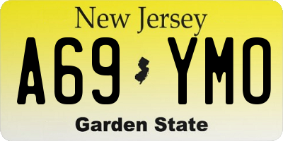 NJ license plate A69YMO