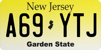 NJ license plate A69YTJ
