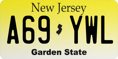 NJ license plate A69YWL