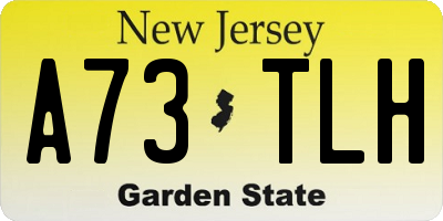NJ license plate A73TLH