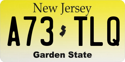 NJ license plate A73TLQ