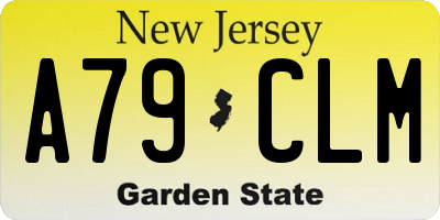 NJ license plate A79CLM