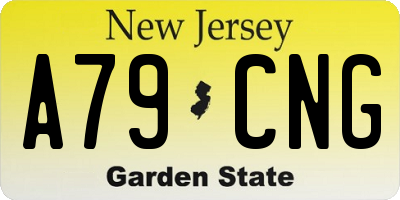 NJ license plate A79CNG