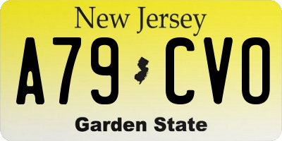 NJ license plate A79CVO