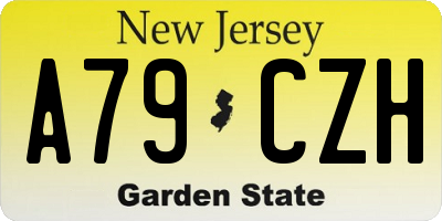 NJ license plate A79CZH