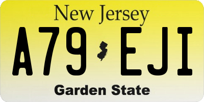 NJ license plate A79EJI