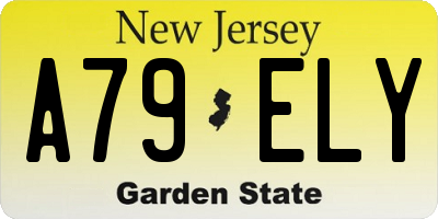NJ license plate A79ELY