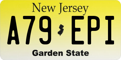 NJ license plate A79EPI
