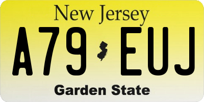 NJ license plate A79EUJ