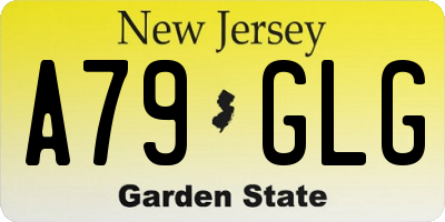 NJ license plate A79GLG