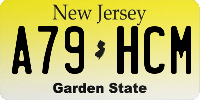 NJ license plate A79HCM