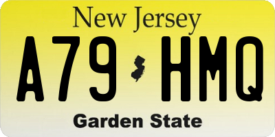 NJ license plate A79HMQ