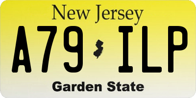 NJ license plate A79ILP