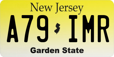 NJ license plate A79IMR