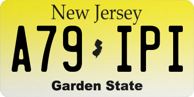 NJ license plate A79IPI