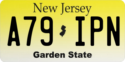 NJ license plate A79IPN