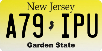 NJ license plate A79IPU