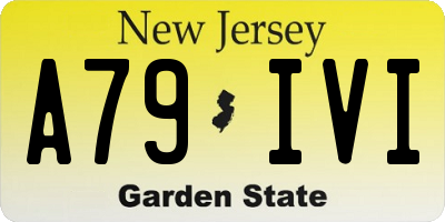 NJ license plate A79IVI