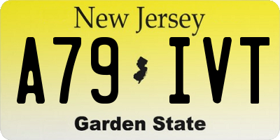 NJ license plate A79IVT