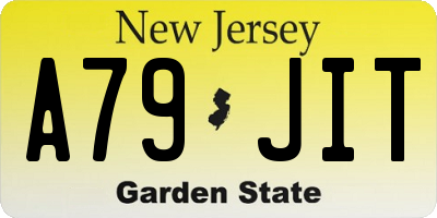 NJ license plate A79JIT