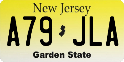 NJ license plate A79JLA
