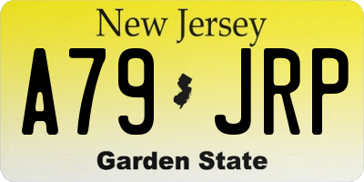 NJ license plate A79JRP