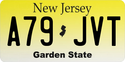 NJ license plate A79JVT