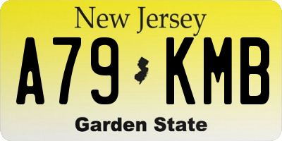 NJ license plate A79KMB