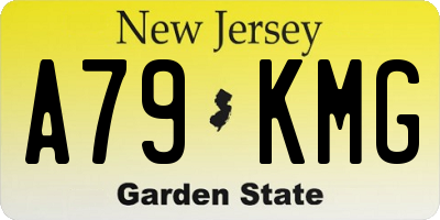 NJ license plate A79KMG