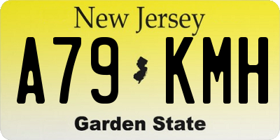 NJ license plate A79KMH
