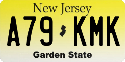 NJ license plate A79KMK