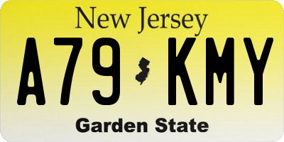 NJ license plate A79KMY