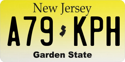 NJ license plate A79KPH
