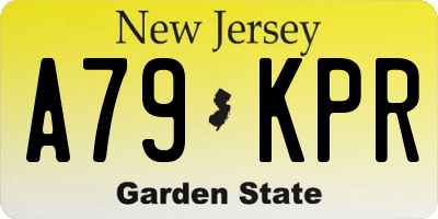 NJ license plate A79KPR
