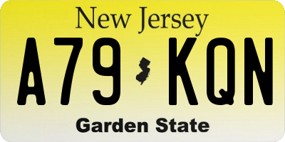 NJ license plate A79KQN